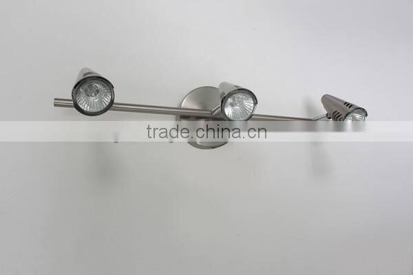 two heads spot lighting silver iron spot wall lamps
