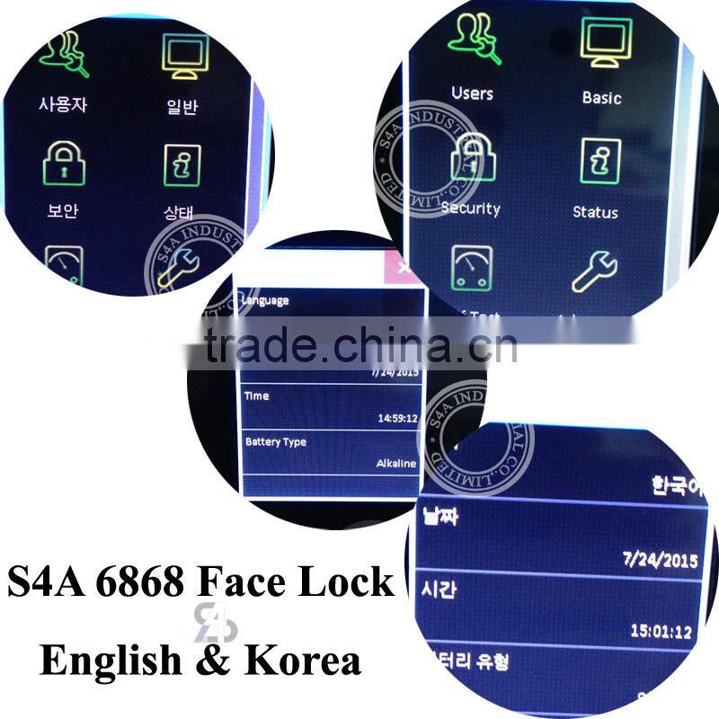 Facial recognition access keypad biometric lock