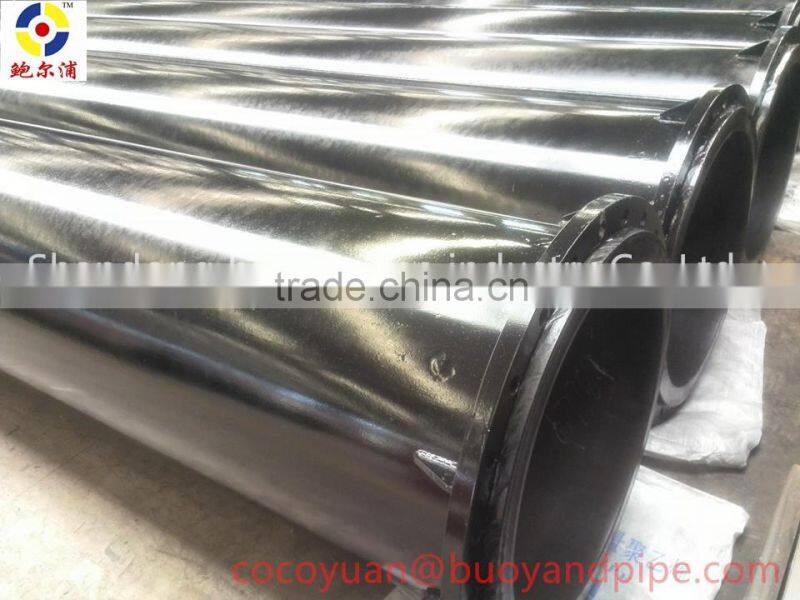 High pressure large diameter UHMWPE steel composite pipe