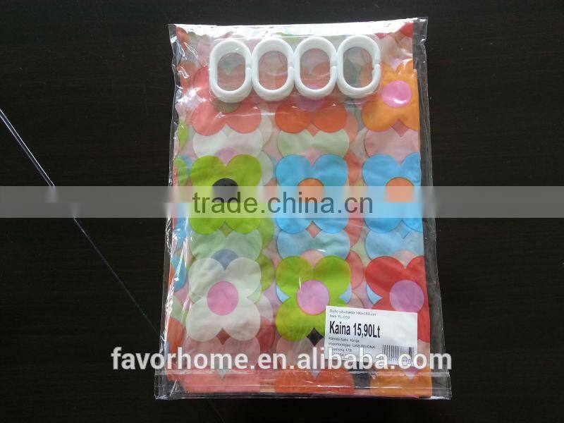 Wholesale Printed PVC Shower Curtain