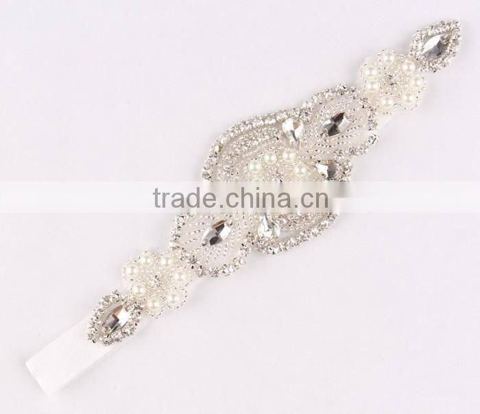 Black Rhinestone Bridal Elastic Headband,Rhinestone Elastic Headband For Adult