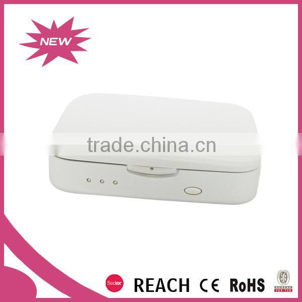 Mobile phone power bank cosmetic mirror 5x magnifying with led light