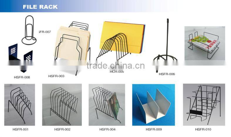 High Quality Counter Desk Metal Wire File Display Rack