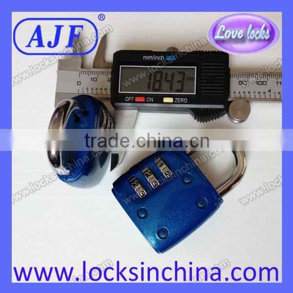 AJF High quanltiy Fashion fitness club blue digital padlock combination
