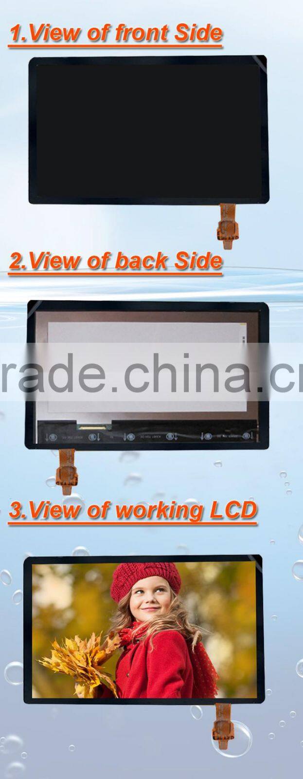 10.1inch 1280*800 lvds IPS display capacitive touch panel with USB interface CTP