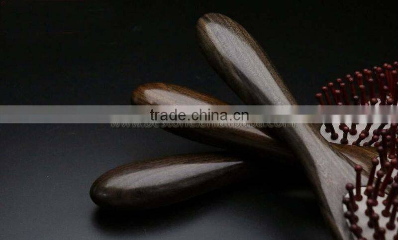 High Class Head Scalp Massage Hair Brush Wood