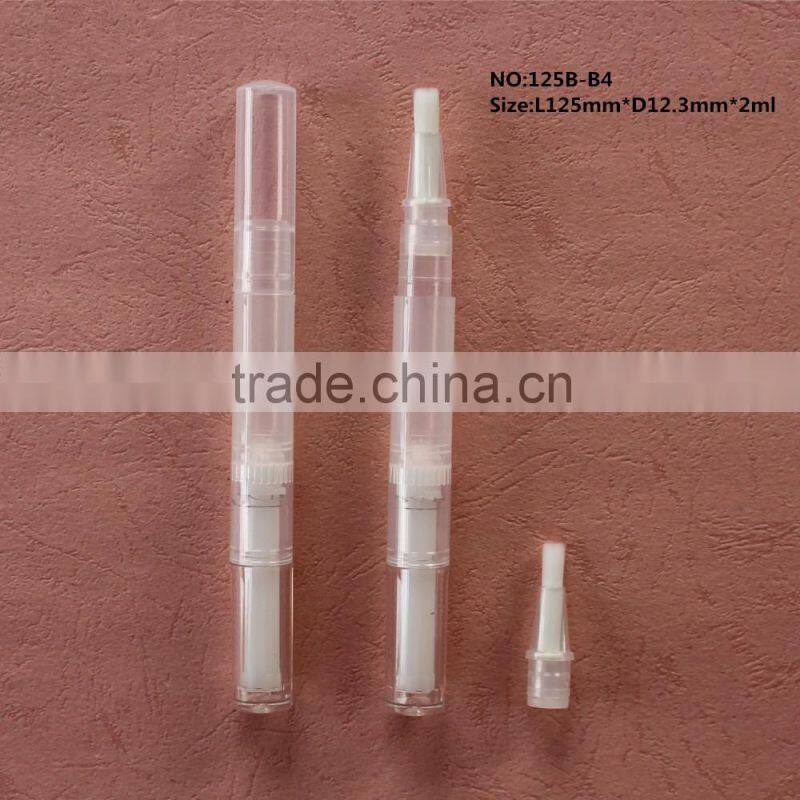 2016 newest Wholesale 2ml, 4ml empty cosmetic twist pen with bursh applicator