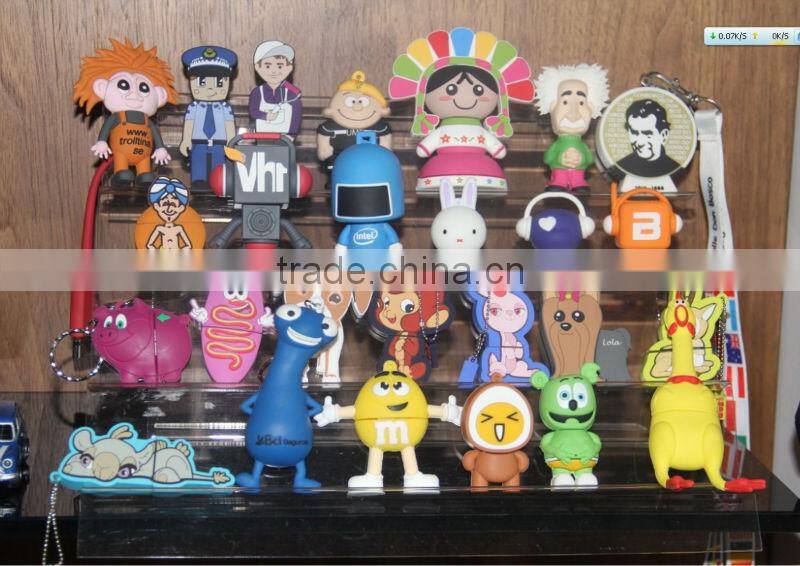 shenzhen factory price custom pvc usb drive with high speed 1gb/2gb/4gb/8gb/16gb/32g/64gb