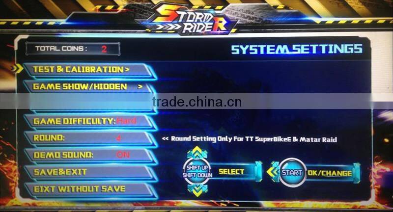 2016 New Coin Pusher Manx TT Attack Raid Motor Super Bike FF Motor 3 Mutli Simulator Arcade Games Car Racing Game Machine