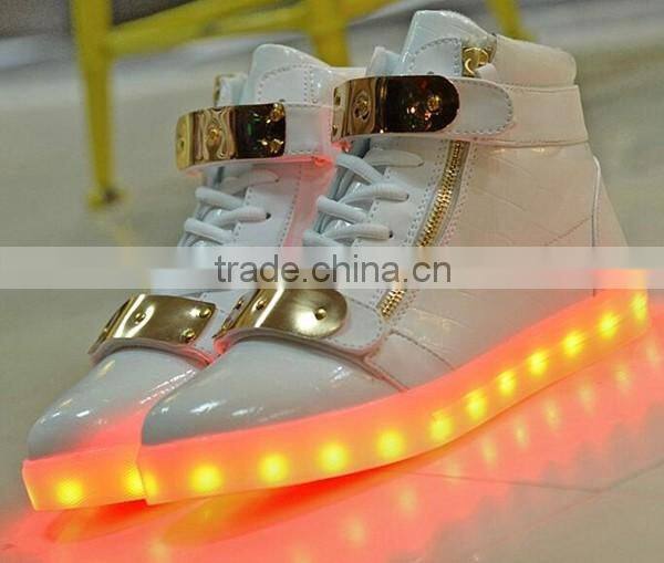 Fashion adult led sneakers light shoes 7 colors changeable