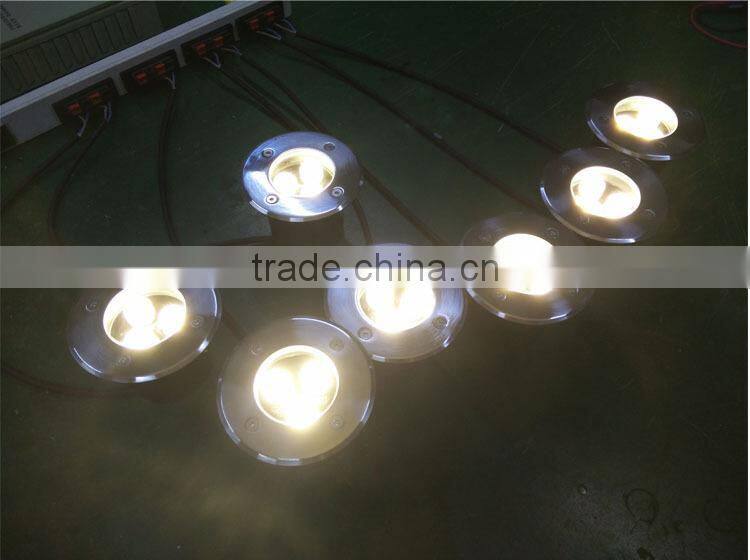 9W IP67 waterproof round white color 24v led inground uplights