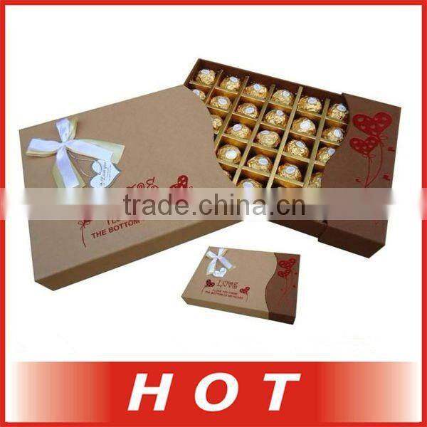 6 case chocolate box on the gift box