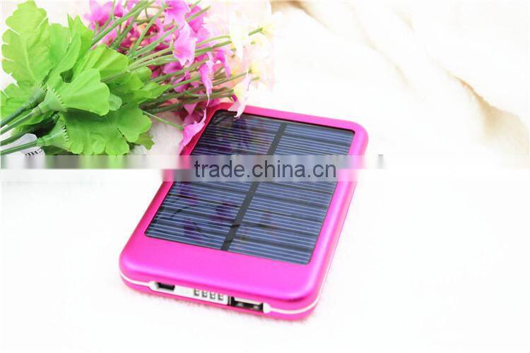 Portable universal solar charger, factory outlet price solar phone charger, green energy solar power bank