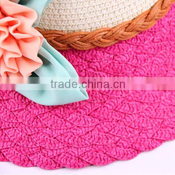 Fashion women ladies hats cool summer mini straw hats to decorate