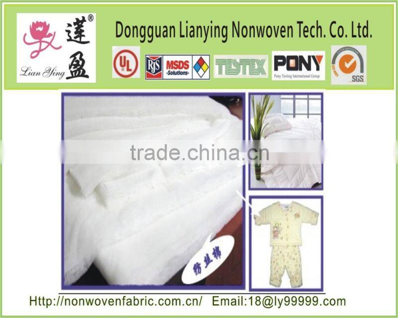 Oeko Tex100 standard microfiber wadding material use for outdoor garments