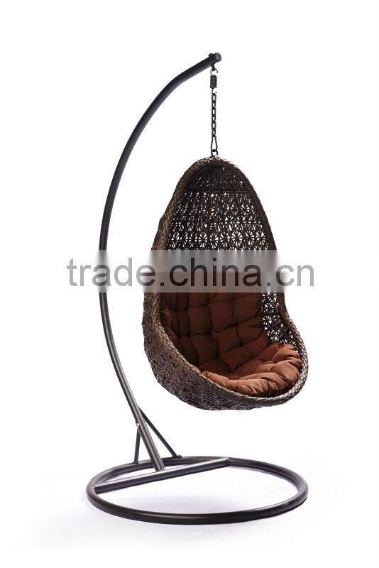 outdoor & indoor swing rattan egg chair