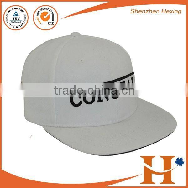 2016 high quality embroidered black leather strapback hat blank embroided 5 panel