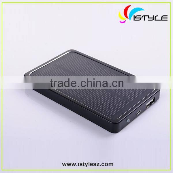 mobile phone accessories 4000mah solar power bank charger