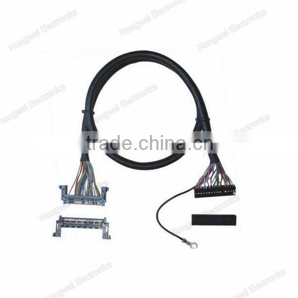 JAE FI-RE51HL to Dupont 2.0 and ring terminal with UL1571 28awg length 350mm Lvds cable assembly