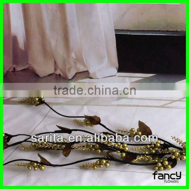 wooden stem artificial foam fruits