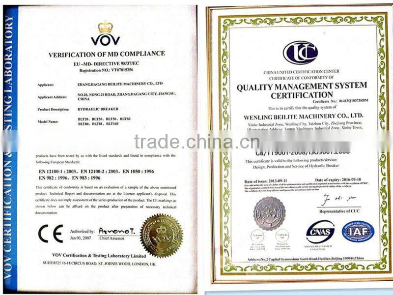 Professional Hydraulic Hammer Rock Breaker Diaphragm