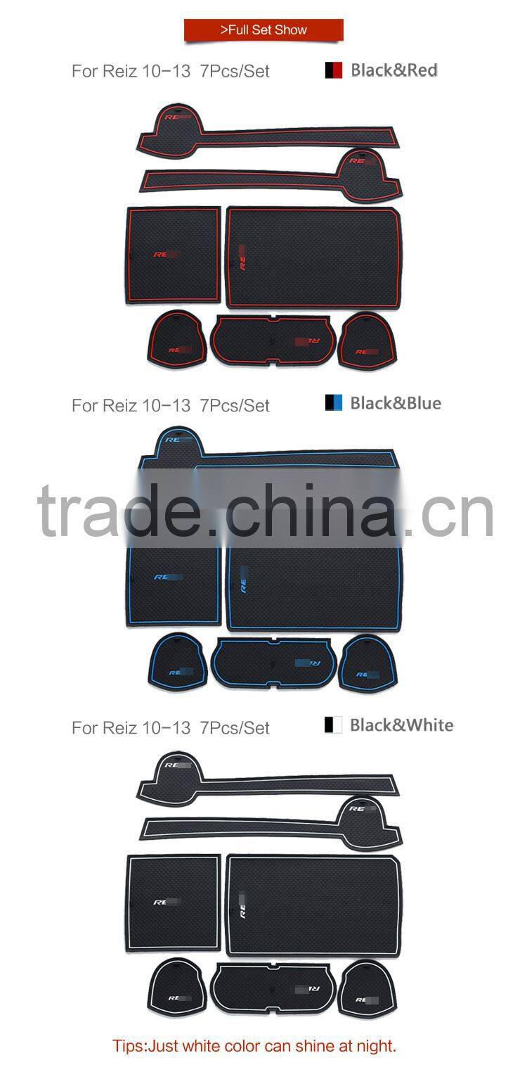 car accessories rubber door mat for Reiz 2010-2013 7pcs/set