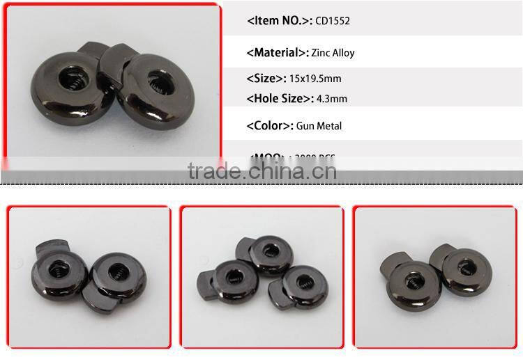 CD1552 Custom Metal Drawstring Cord Locks Cord Stoppers