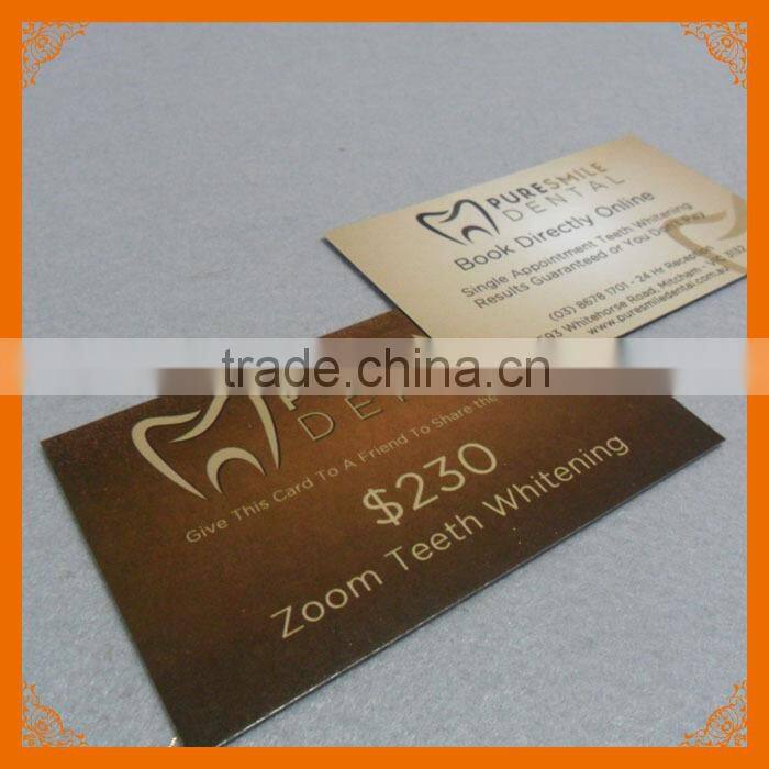 fancy laminated business card design