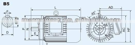 ac dynamo motor / electric motor dynamo