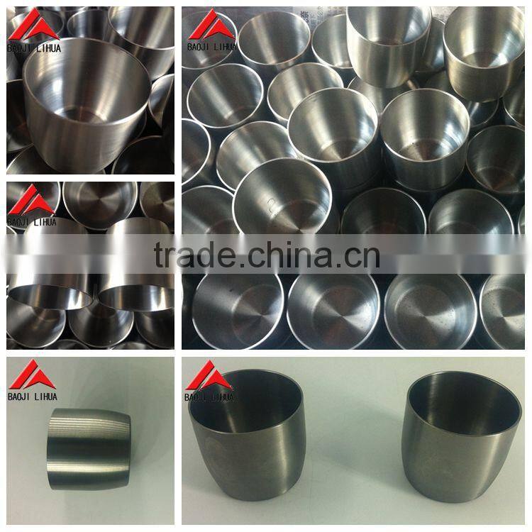 ISO9001 high melting point pure tantalum crucible