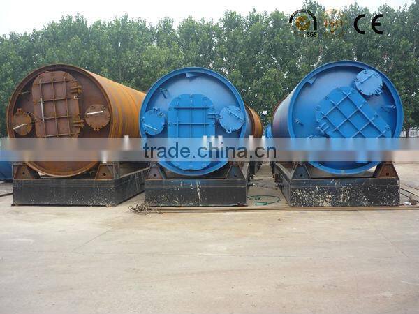 Engineers overseas provided used tyre batch pyrolysis plant with CE ISO