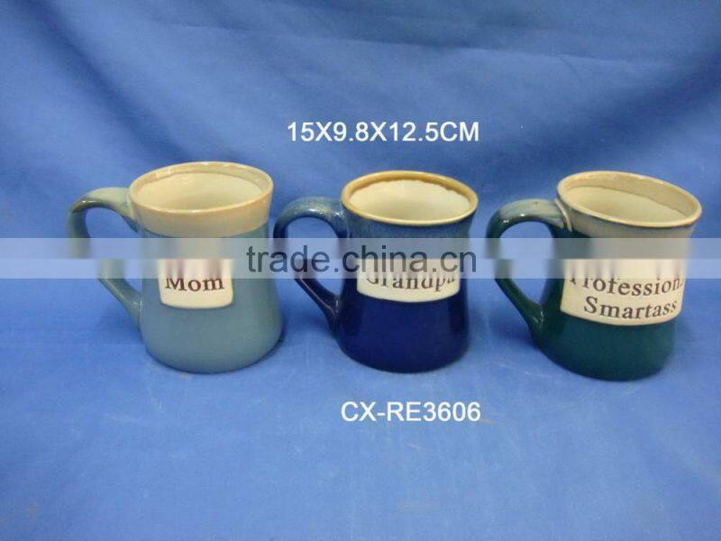 Elegant light blue cement decorative candle jars with copper lid match wedding ornament