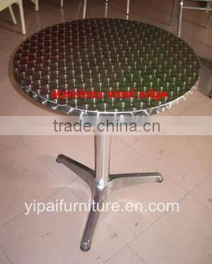 cheap round stainless steel dining table YT1