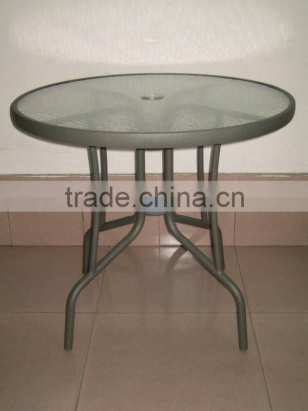 aluminum with glass dining table for sales YT40B
