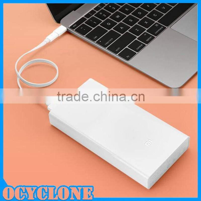Dual USB Xiaomi Power Bank 20000mah for iPhone New Design White