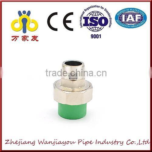 green color Hot sale PPR pipe fitting male union