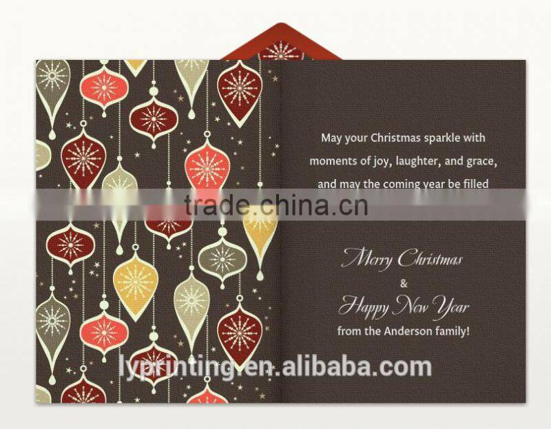 Lovely Christmas card greeting card new year card printing