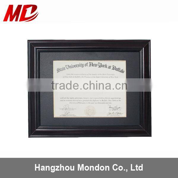 Certificate Wooden Frame with Gold Trim