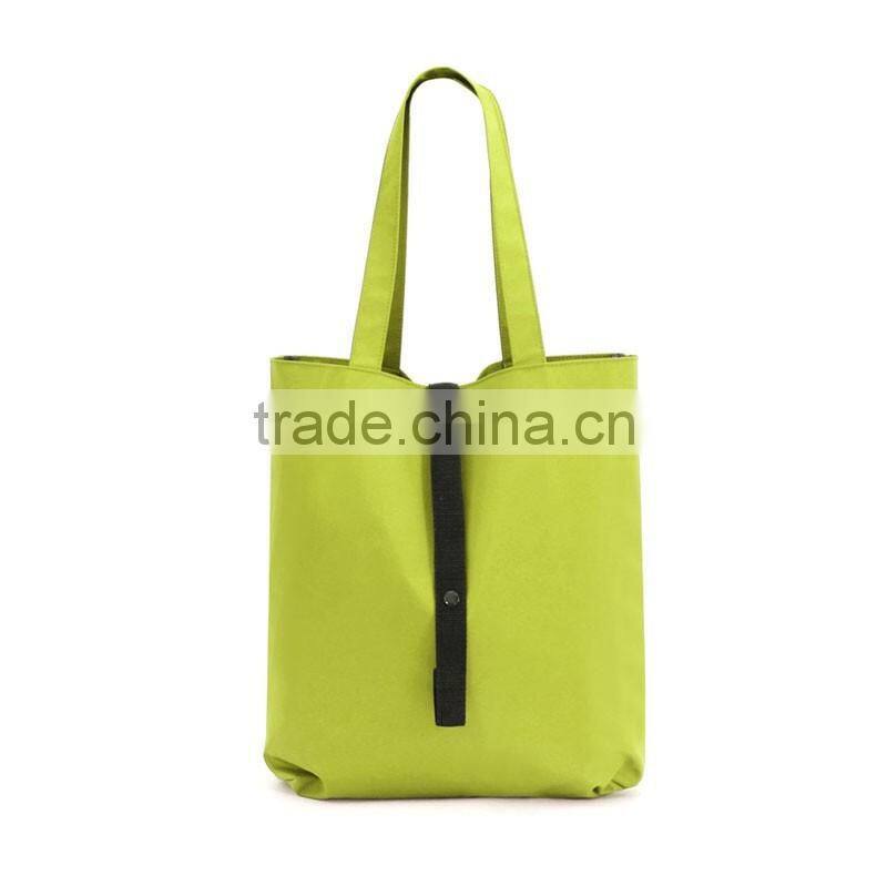 Latest high quality fashionable cheap polyester folding tote shopping bag GW833