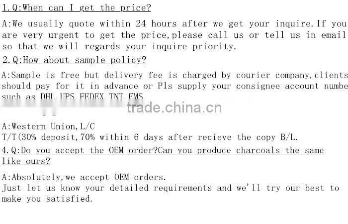 38mm 10*10/box iran hookah electric charcoal with hole