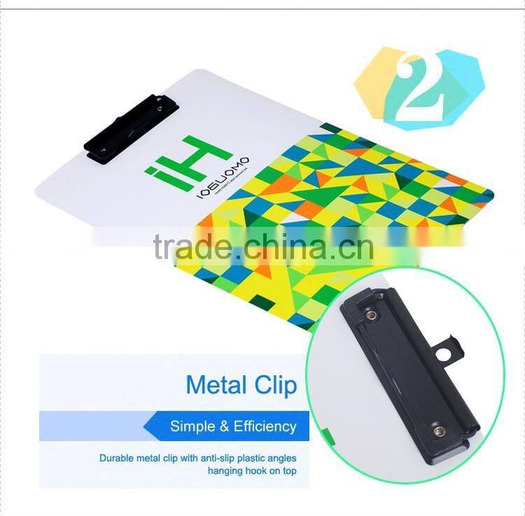 Eco-friendly PP Printed Hanging Menu File Clip Board