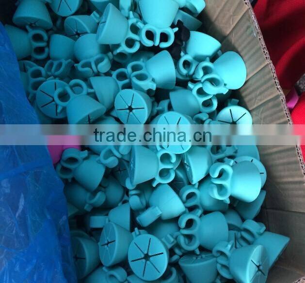 Wholesale Fashion Shape customized logo diamond silicone finger wearable nail polish bottle holder