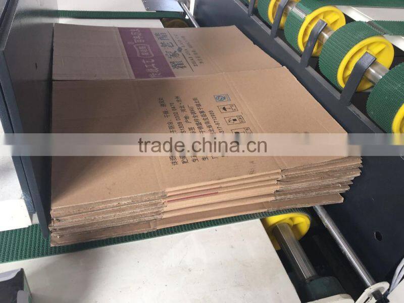Semi-automatic corrugated carboard folder and gluer machine factory price