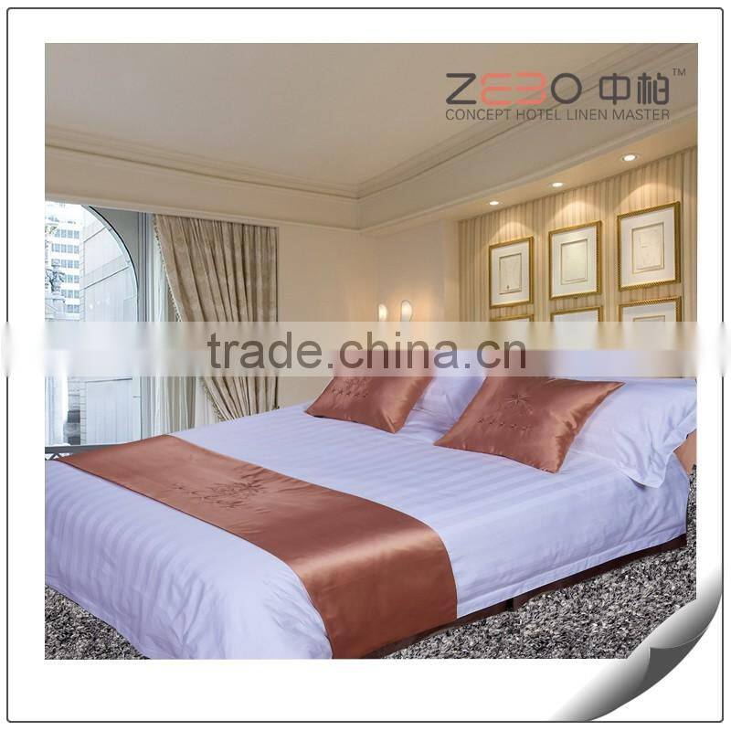NANTONG MANUFACTURE HOTEL SATIN STITCH 100COTTON WHITE DUVET COVER