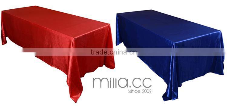 Satin table overlay