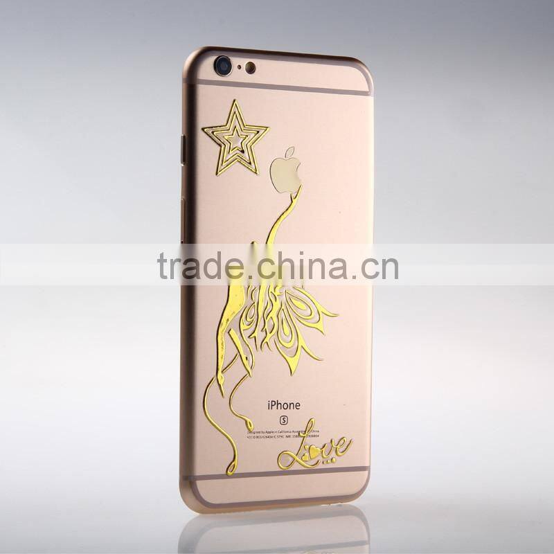 Glitter metallic cute bear Iphone mobile phone stikcer