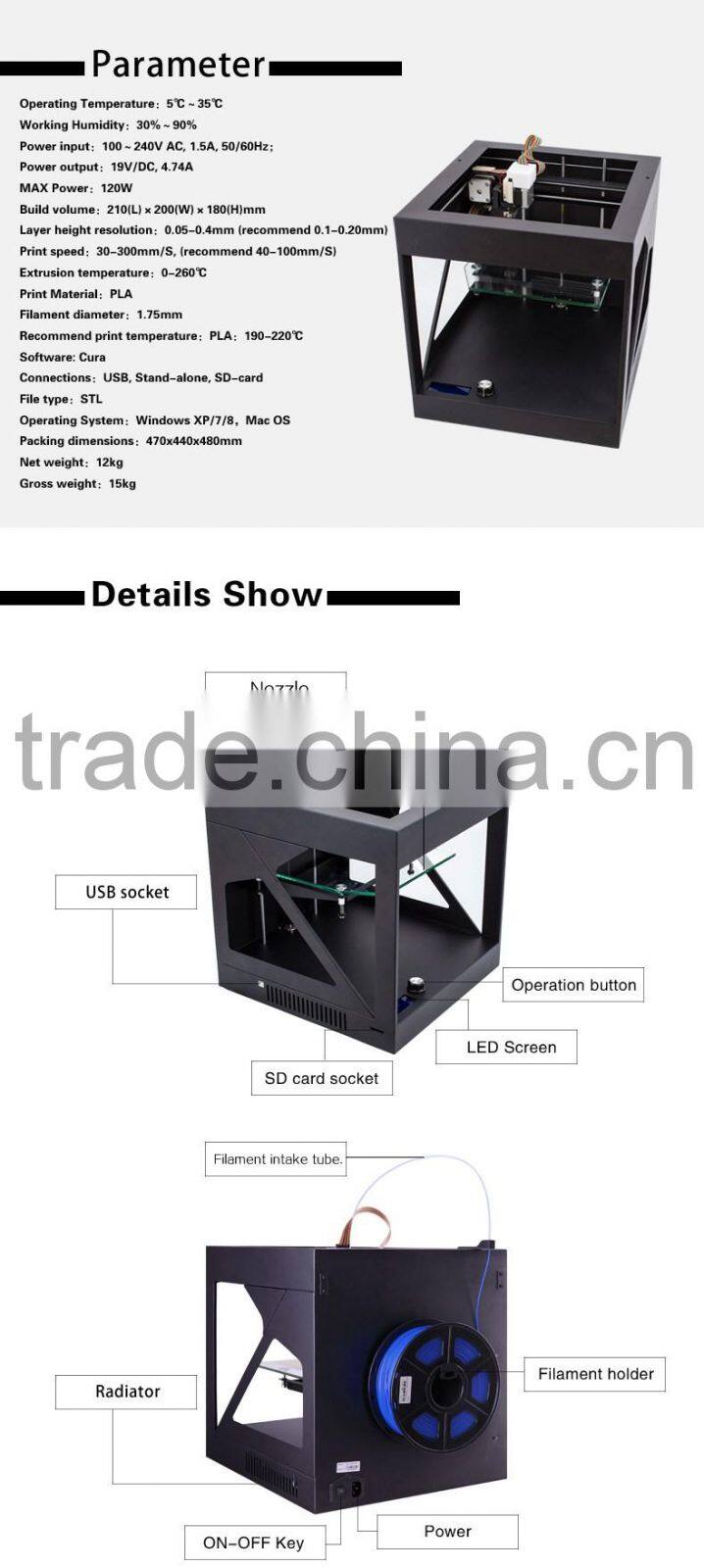 Cheap Digital 3D Printer Machine FDM machine 3D Printer