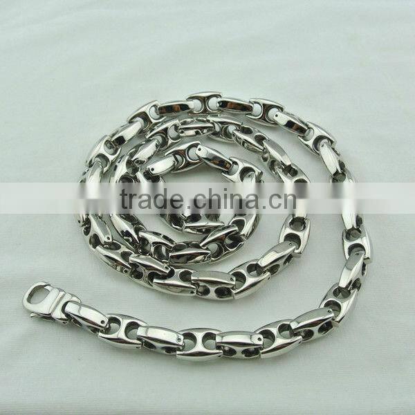 fashion chunky necklace stainless steel jewelry for men
