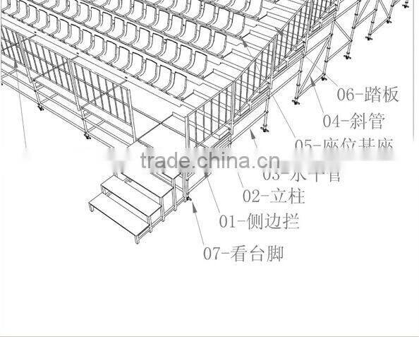 Indoor outdoor gym bleachers ,retractable stadium bleacher seats bleacher chairs