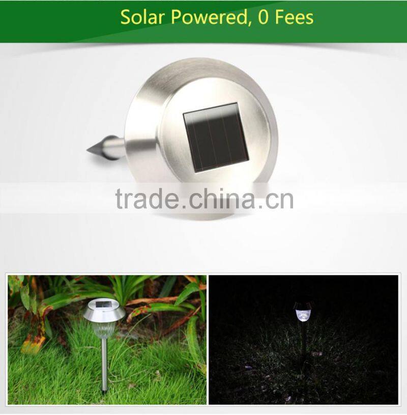 Stainless Steel Insert Type Garden Light LED Solar Lawn Lamp